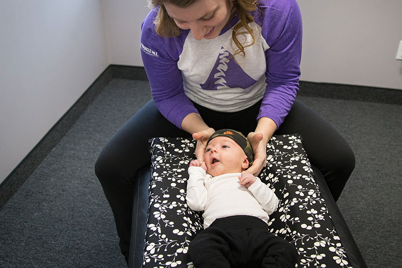 Pediatric Chiropractic on Infant in Rochester NY