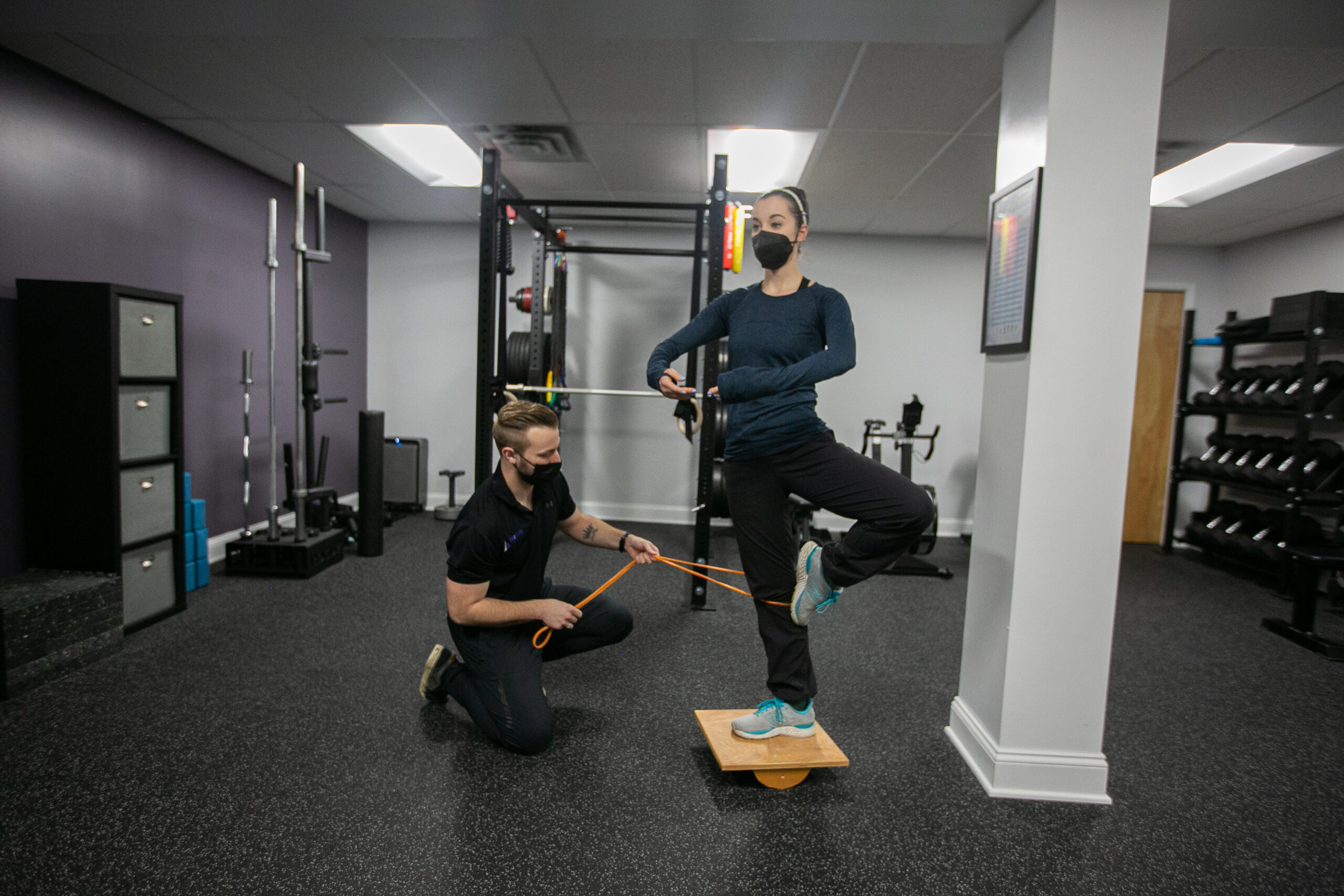 Dr. James working on dance rehabilitation Rochester NY